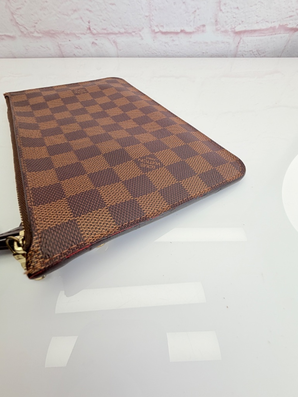 Louis Vuitton Damier Neverfull MM GM Cerise Pochette Wristlet - Picture 4 of 15